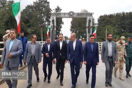 بازدید وزیر حمل و نقل جمهوری آذربایجان از بارانداز ریلی آستارا به علاوه تصاویر