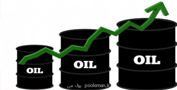 قیمت نفت یک دلار بالا رفت