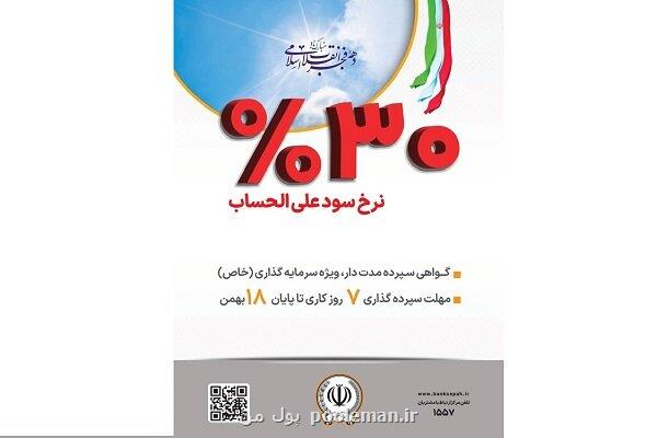 شروع فروش گواهی سپرده مدت دار، ویژه سرمایه گذاری خاص در بانک سپه